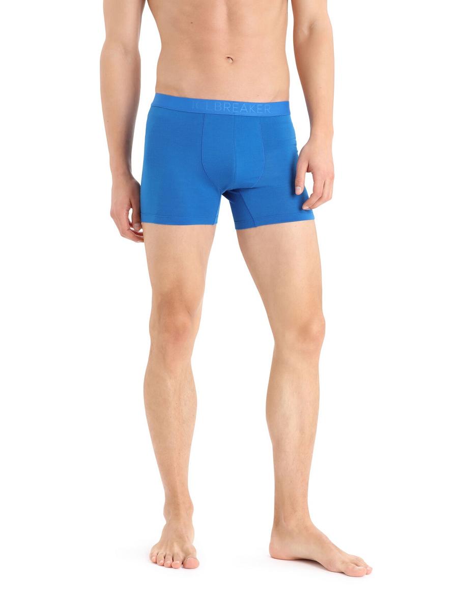 Sous Vêtement Icebreaker Cool-Lite™ Merino Anatomica Boxers Homme Bleu | FR 1320CTVE